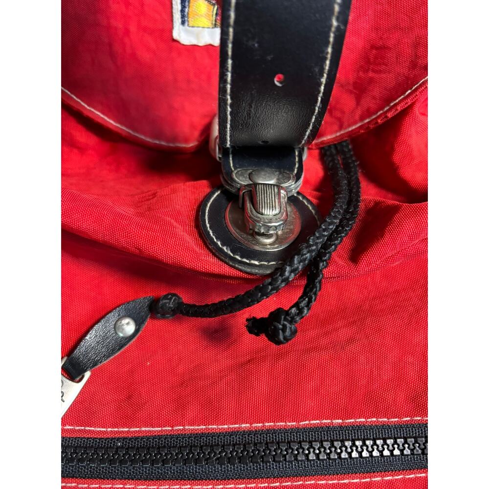 Vintage Winnie The Pooh Backpack 90s Disney Pooh Bear Red Bag - Image 5